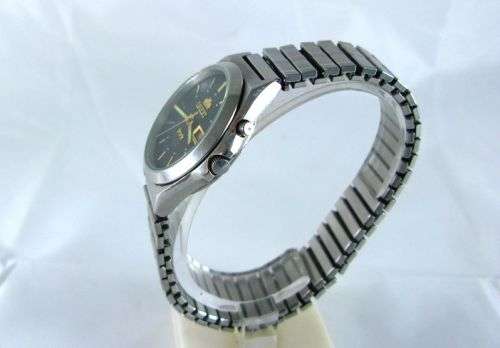 Rare Original Automatic Orient Luxury Wrist Watch Triple Star Day & Date, Black Dial.