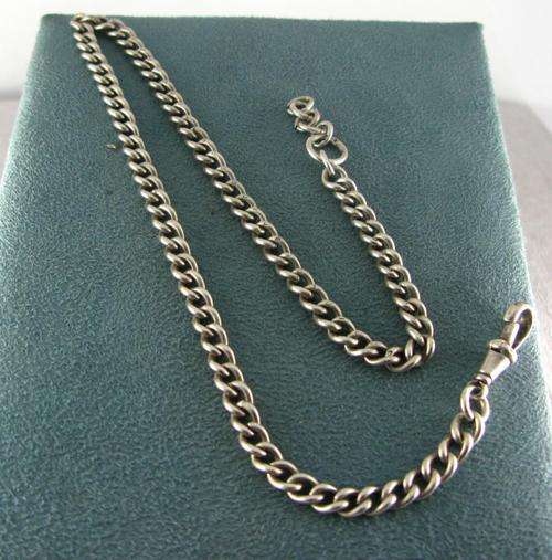 Collectable English Hall mark Sterling Silver FOB Chain. Birmingham 1923.