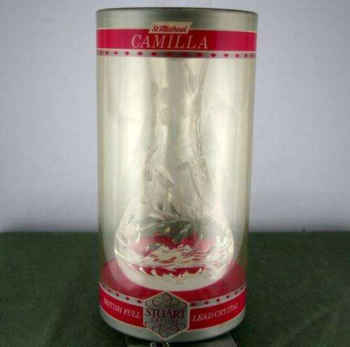 Old Vintage Hand Made Cut Crystal Small Vase by STUART. Still unpacked.