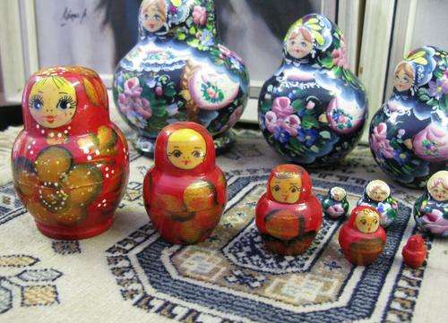 Traditional Russian Doll "Matryoshka" set of 5, Hand made in Russia