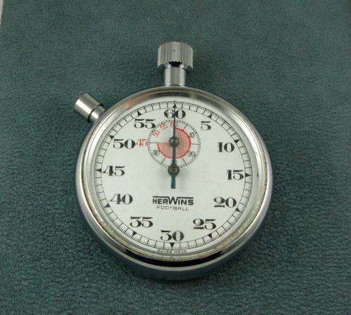 Original HERWINS Football Stop Watch. Swiss Made.