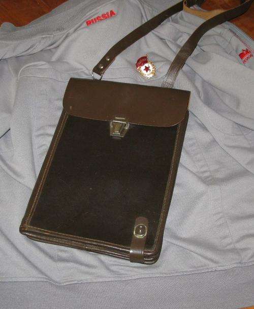 SUMMER SPECIAL: Original Russian (USSR) Soviet Army OFFICER Field Map Bag Case "Planshet".