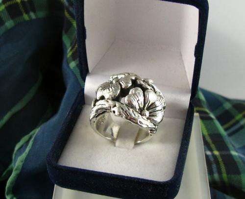 Unusual Old Vintage 925 Sterling Silver Ring.