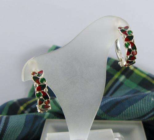 Traditional Russian Faberge Art Guilloche Enamel 925 Silver Jewelry Earrings. Hand Made in Russia.