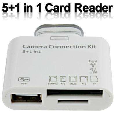 5 +1 in 1 USB Camera Connection kit for Apple iPad & iPad 2 - Connect USB, Keyboard, Memory card etc