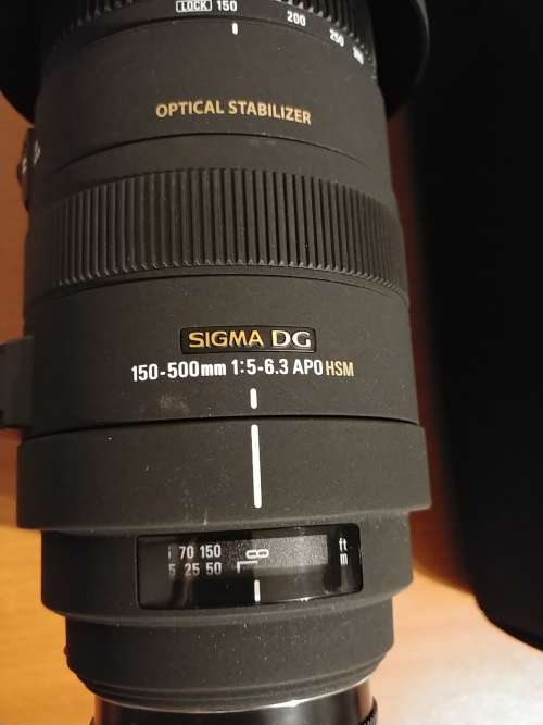 SIGMA 150-500mm F5-6.3 APO DG OS ZOOM Lens for NIKON DSLR Cameras with SIGMA CARRY BAG