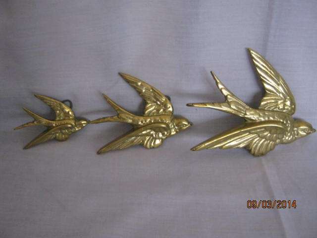 Brass Flying Swallows