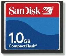 Sandisk 1GB Compact flash As new (Never been used)