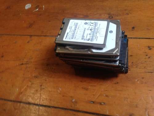 Bulk Job Lot 6x Mixed Laptop hard drives