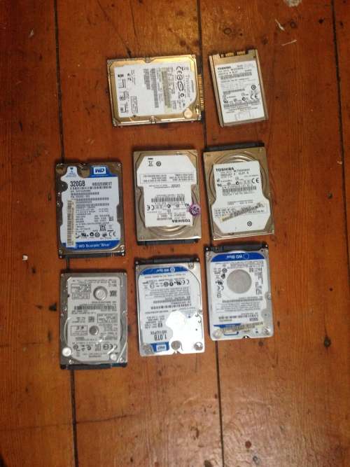 Bulk Job Lot 6x Mixed Laptop hard drives