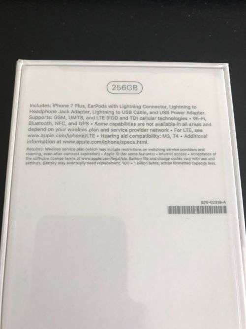 IPhone 7 Plus 256GB **Brand New **Local Stock! SEALED!! Black