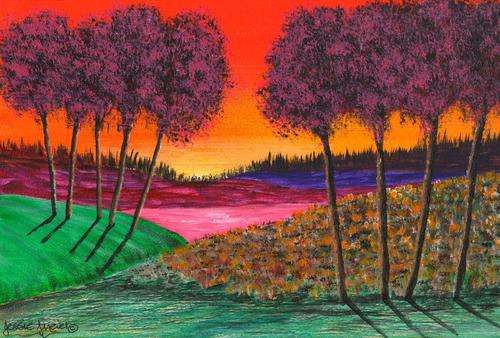 JESSIE MEIER ORIGINAL : PINK TREES
