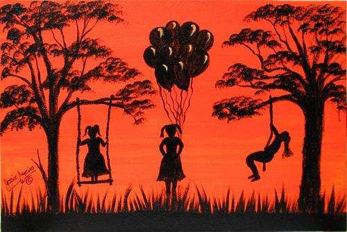 ***** CRAAAZY R1 AUCTION *****  JESSIE MEIER ORIGINAL : CHILDREN PLAYING