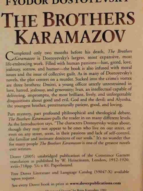 The Brothers Karamazov - Fyodor Dostoyevsky