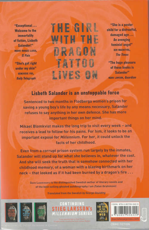 The Girl Who Takes an Eye for an Eye (David Lagercrantz -Continuing Stieg Larsson's Millennium Serie