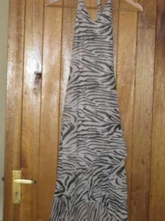 Imported Halterneck Zebra Print Summer dress - will fit size 32
