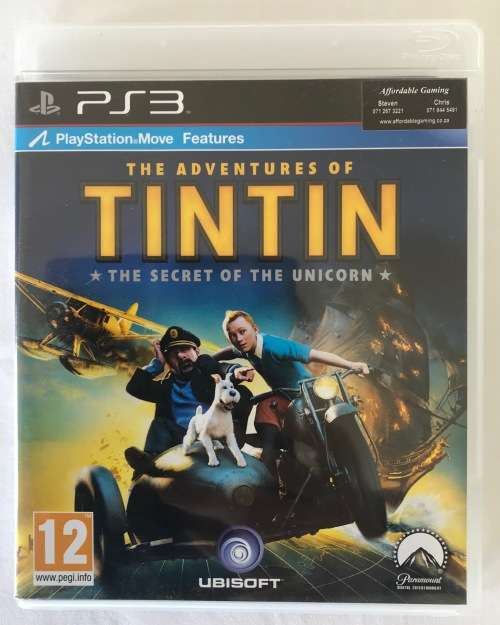 PS3: THE ADVENTURES OF TINTIN **NO RESERVE PRICE!**