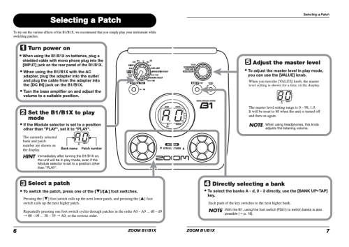 Zoom B1X Bass Multi Effects Pedal with Expression Pedal