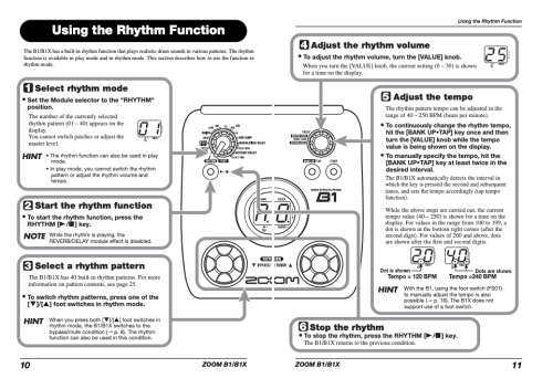Zoom B1X Bass Multi Effects Pedal with Expression Pedal
