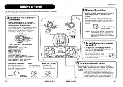 Zoom B1X Bass Multi Effects Pedal with Expression Pedal