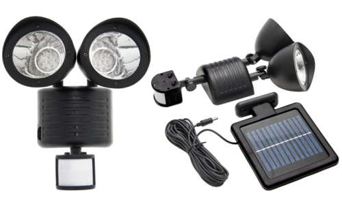 Solar-Powered 22-LED Motion Sensor Flood Light