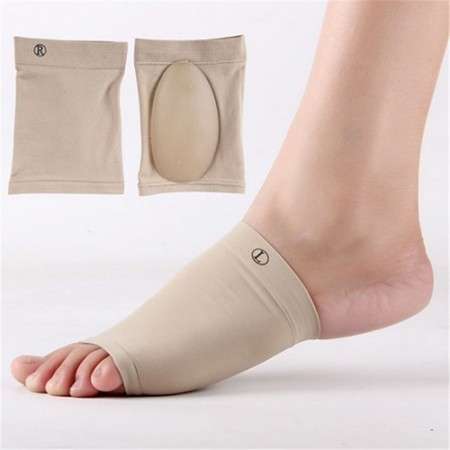 Foot arch silicone gel support sleeves