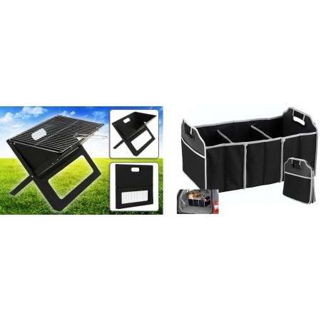 Portable Folding Braai Stand and Car Boot Organiser