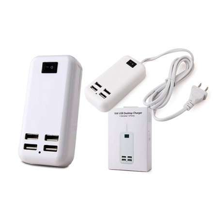 4 Port USB Desktop Charger
