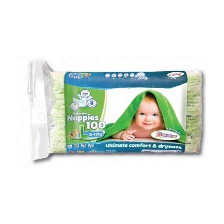 Disposable Nappies 8-12kg (L) 100 Pack