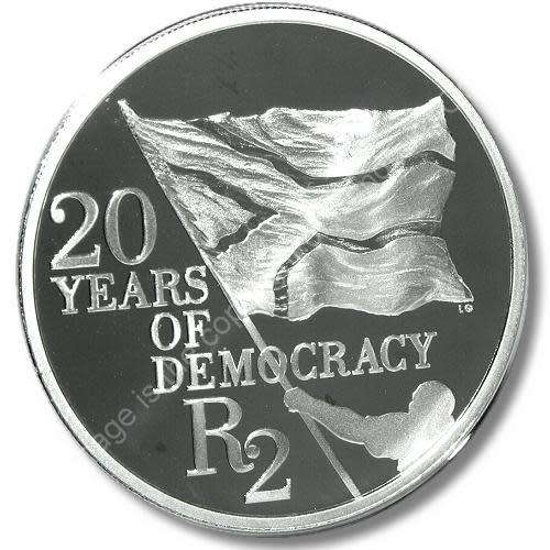20 Years Of Democracy Silver Proof R2 Coin
