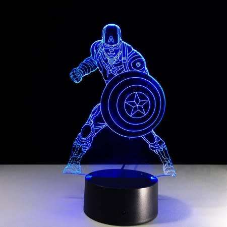 Superhero 3-D Lamp