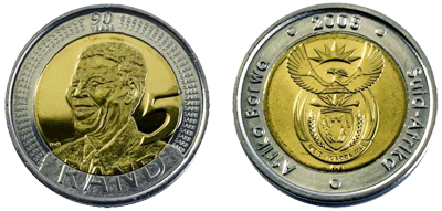 2008 Mandela 90th Birthday R5 - GRADED NGC MS65