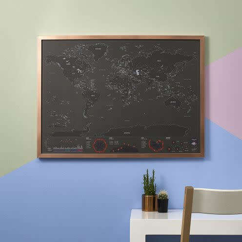 Scratch Map - Capitals Edition