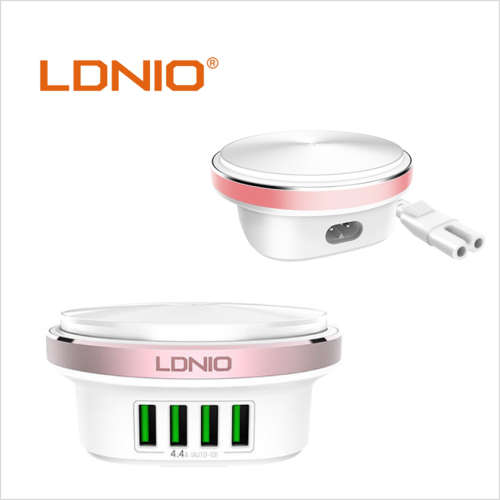 LDNIO 4 Port LED Press Lamp