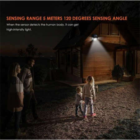 40 LED Solar Motion Sensor Wall Light - Set Of 2