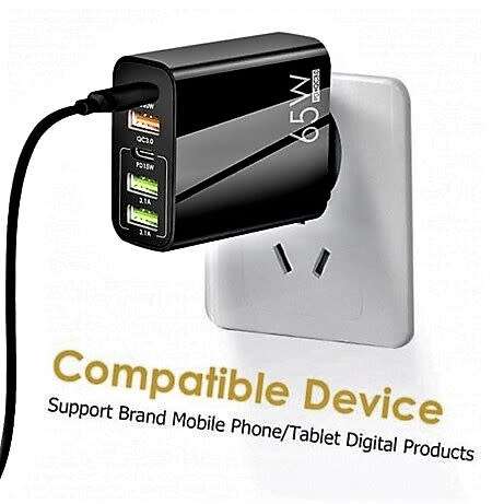 65W Multi-port Charging Adapter