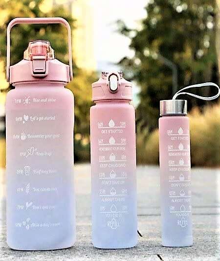 3 Piece Inspirational Water Bottles