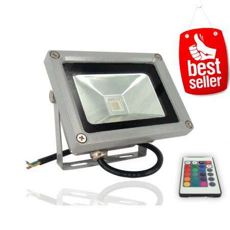 REMOTE CONTROL 10W RGB WATERPROOF LED FLOOD LIGHT