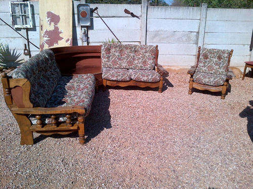 Wooden Lounge Suite!!!