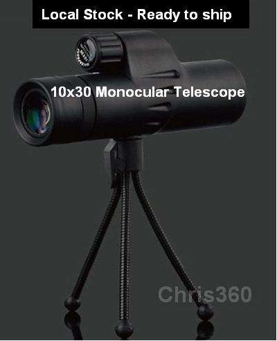 ***LOCAL STOCK*** 10x30 Bird watching telescope/monocular with Tripod