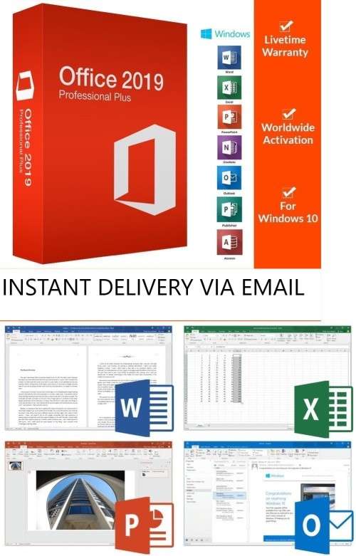 Microsoft Office 2019 Microsoft Office Professional Plus 2019 Key(FREE DELIVERY)30 MIN SHIPPING