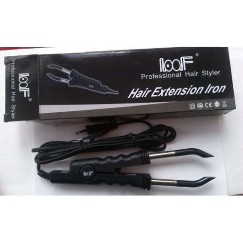 hair extensions iron - Black. Fixed temperature