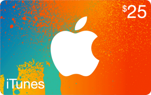 $25 Apple iTunes Gift Card (US) - SAME DAY DELIVERY