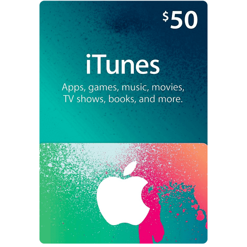 $50 Apple iTunes Gift Card (US) - SAME DAY DELIVERY