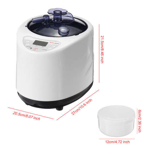 Portable Fumigator Sauna Steam 1000W 110/220V Bath Generator Machine Adjustable 9-Gear 2.6L(CN PLUG)