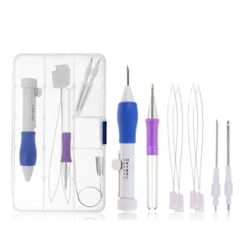 Magic Embroidery Pen Punch Needle Set Embroidery Patterns Punch Needle Kit Knitting Sewing DIY Tool