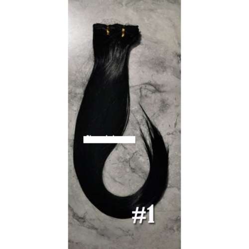 55-60cm clip in hair extensions 10pc set- wavy, Synthetic hair (PART 01)