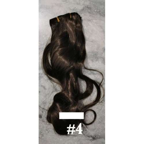 55-60cm clip in hair extensions 10pc set- wavy, Synthetic hair (PART 01)