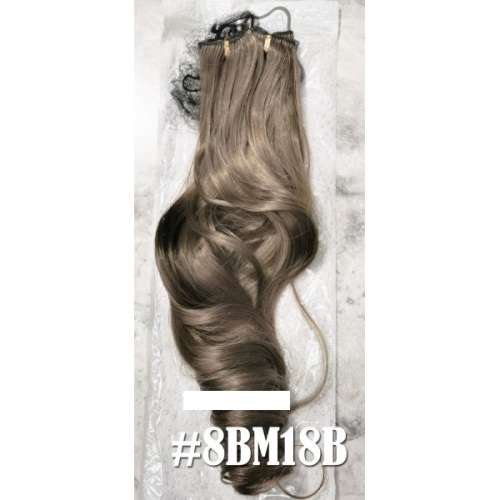 55-60cm clip in hair extensions 10pc set- wavy, Synthetic hair (PART 01)