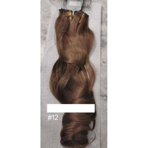 55-60cm clip in hair extensions 10pc set- wavy, Synthetic hair (PART 01)